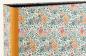Preview: folder with scattered flowers, spine reinforced with orange linen edges
